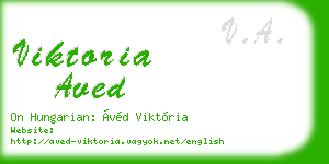 viktoria aved business card